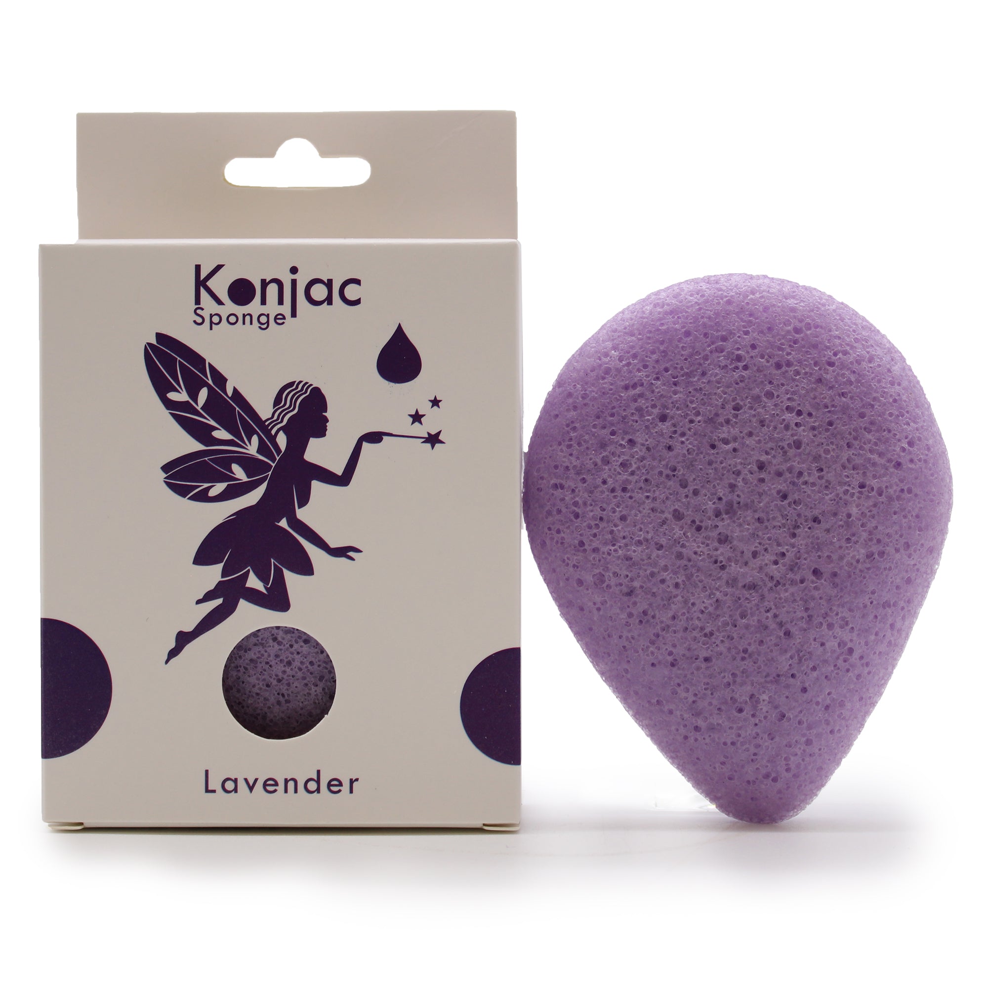 Tårdrop Konjac-svamp Lavendel