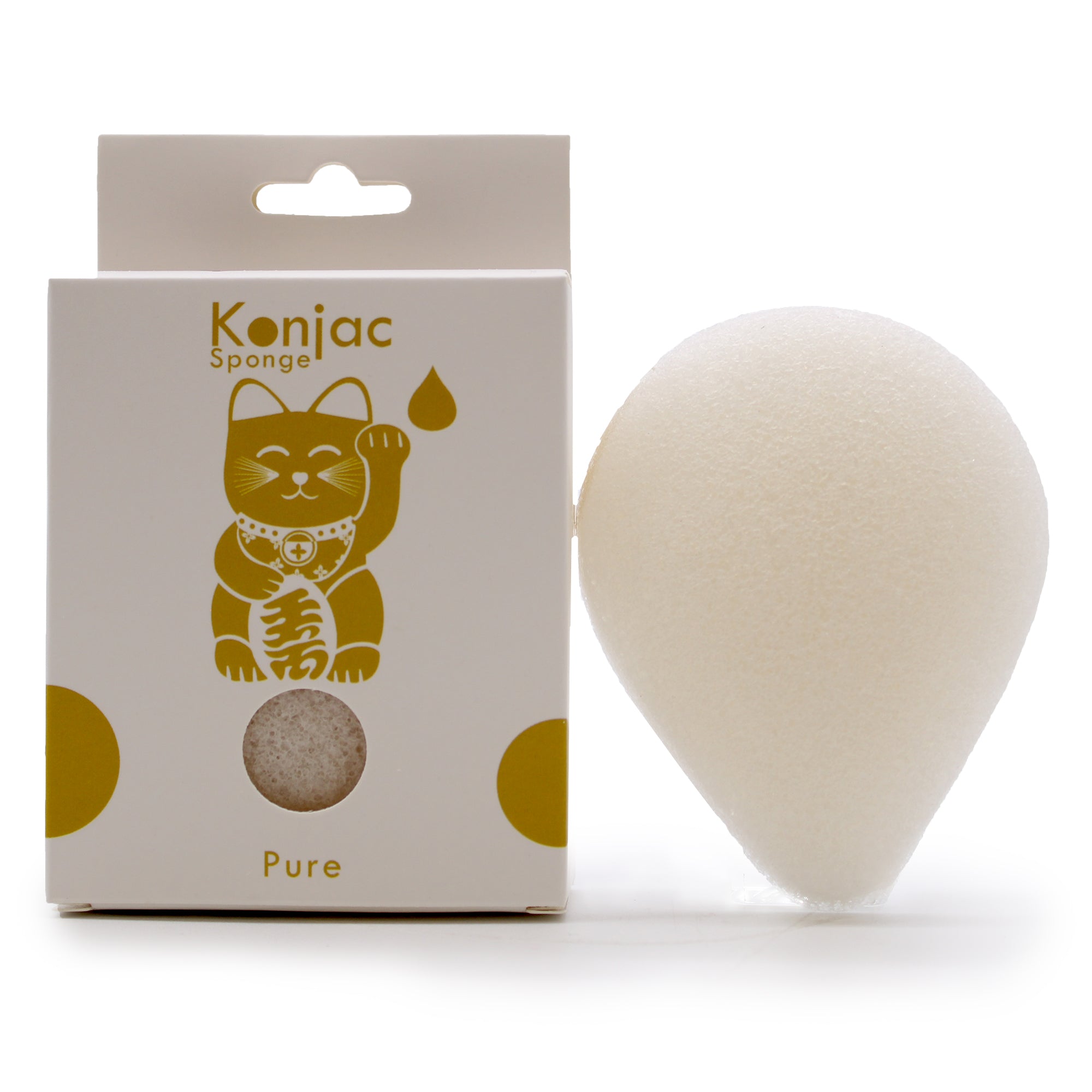 Tårdrop Konjac-svamp Naturlig