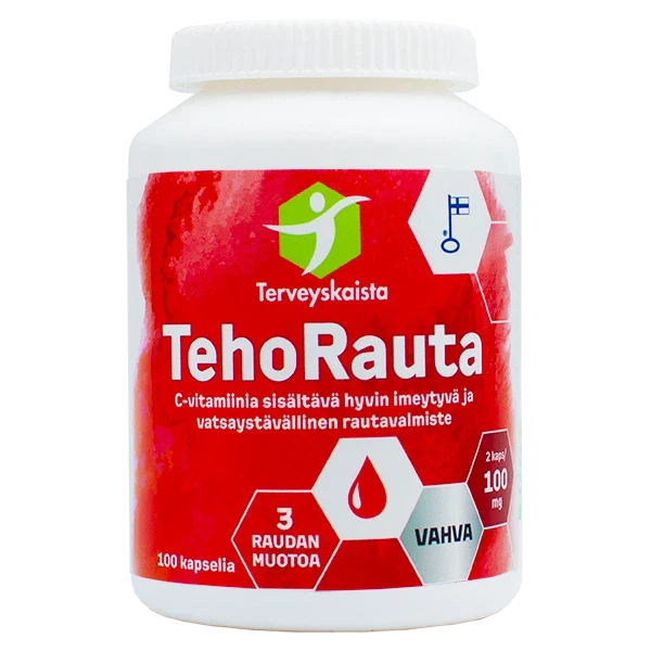 Terveyskaistan TehoRauta 100 kapslar