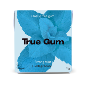 True Gum Tuggummi Stark mint 21g