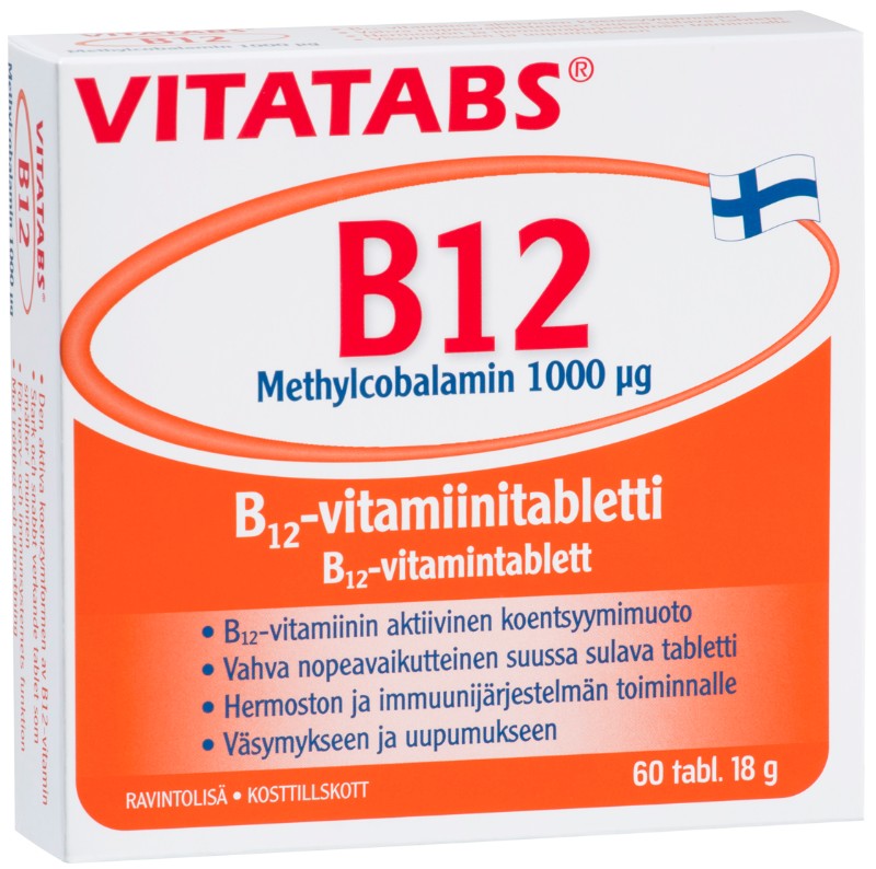 Vitatabs B12 Metylkobalamin 1000 µg 60 tabl