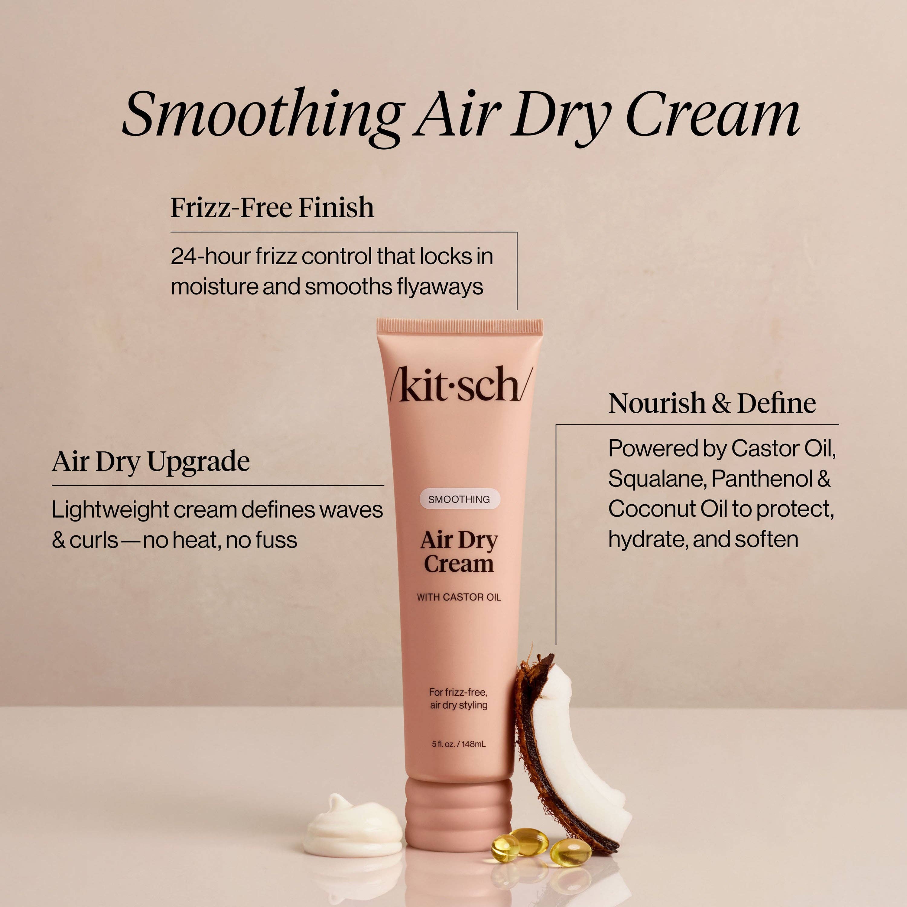 Kitsch Air Dry Cream – Silottava hoitovoide 148 ml