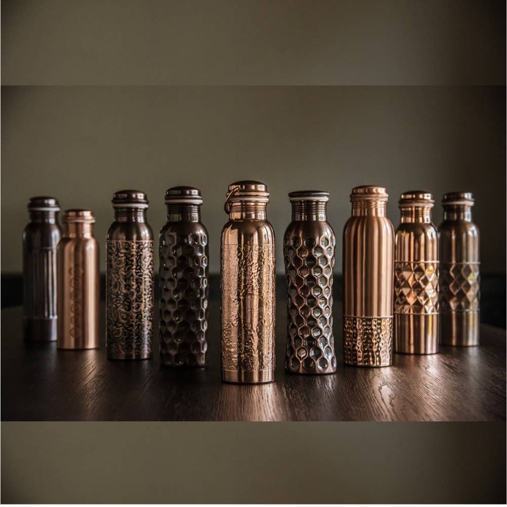 Kuparinen Vesipullo "Dot Lining" – 950 ml