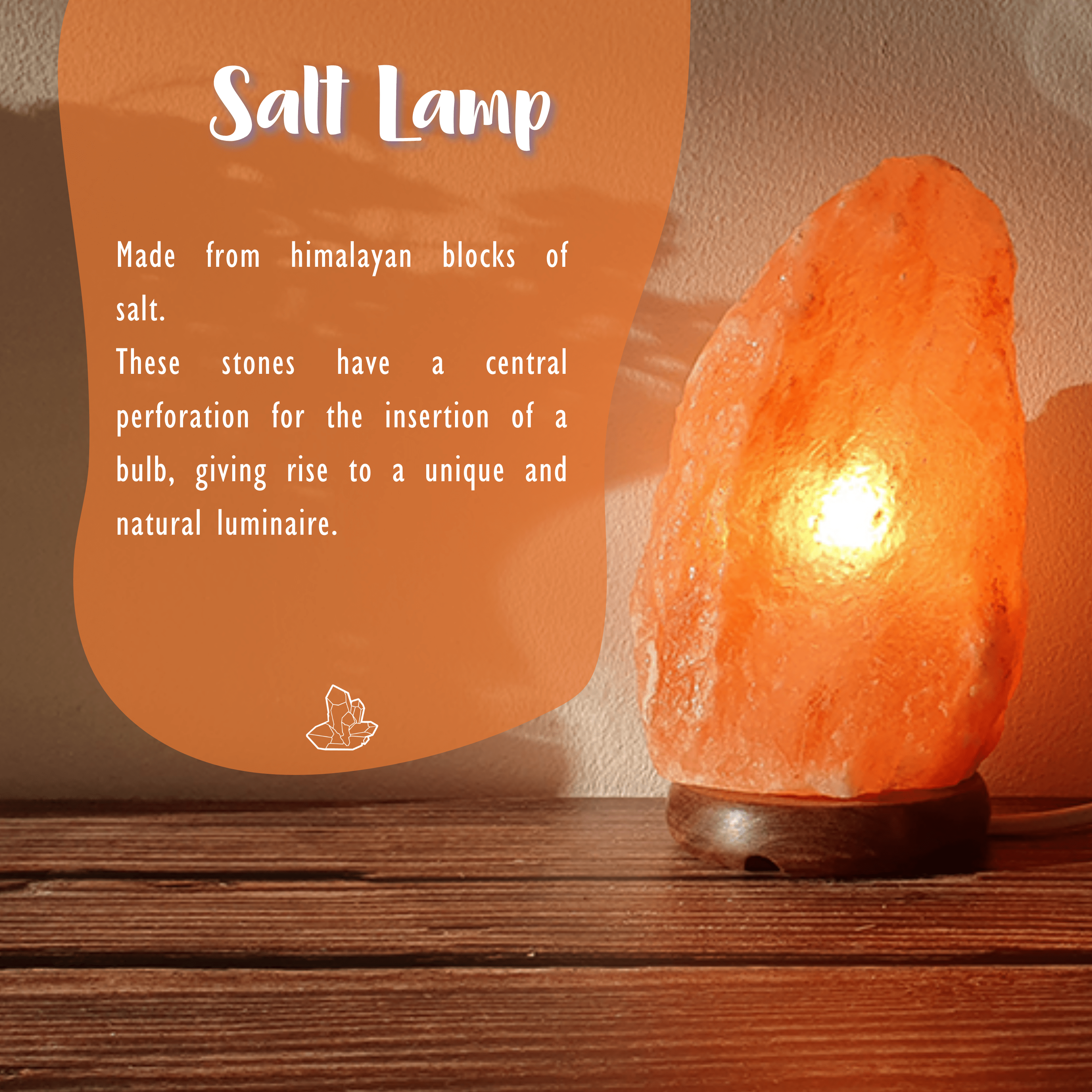 Saltstenslampa 2-4 kg
