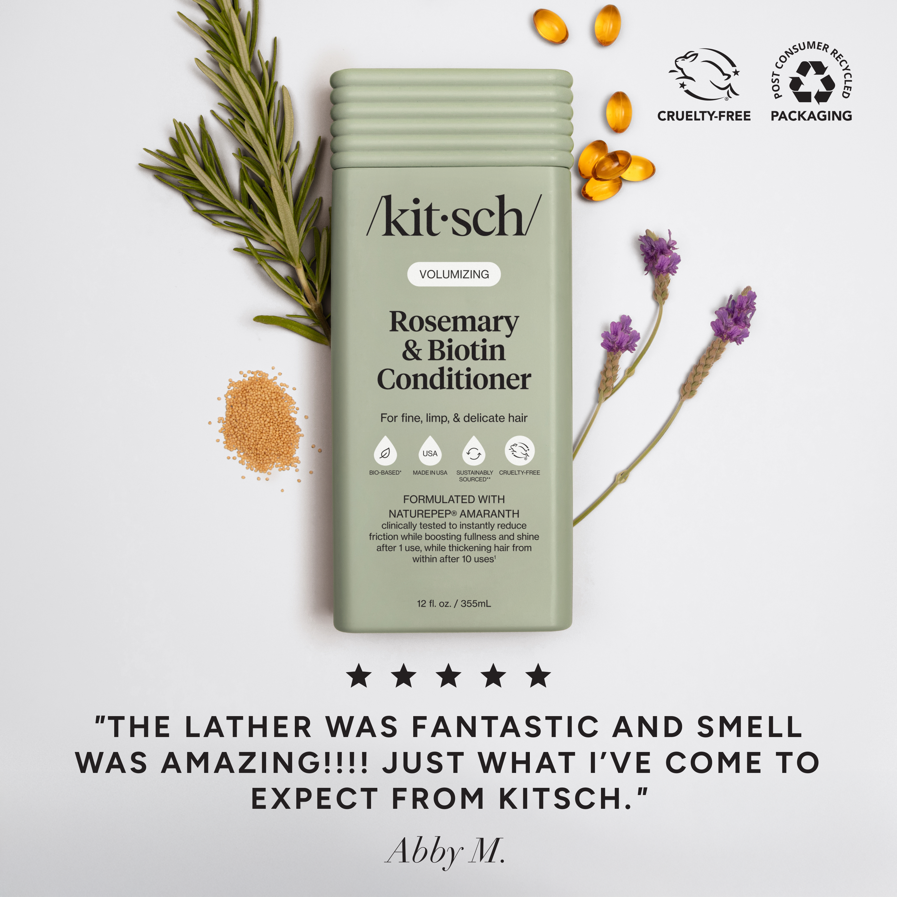 Kitsch Rosmarin & Biotin - balsam 355 ml
