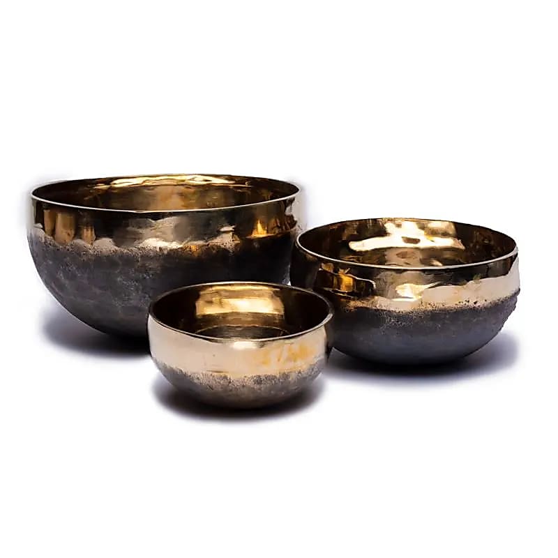 Klangskål Ishana svart/guld ca 12 cm