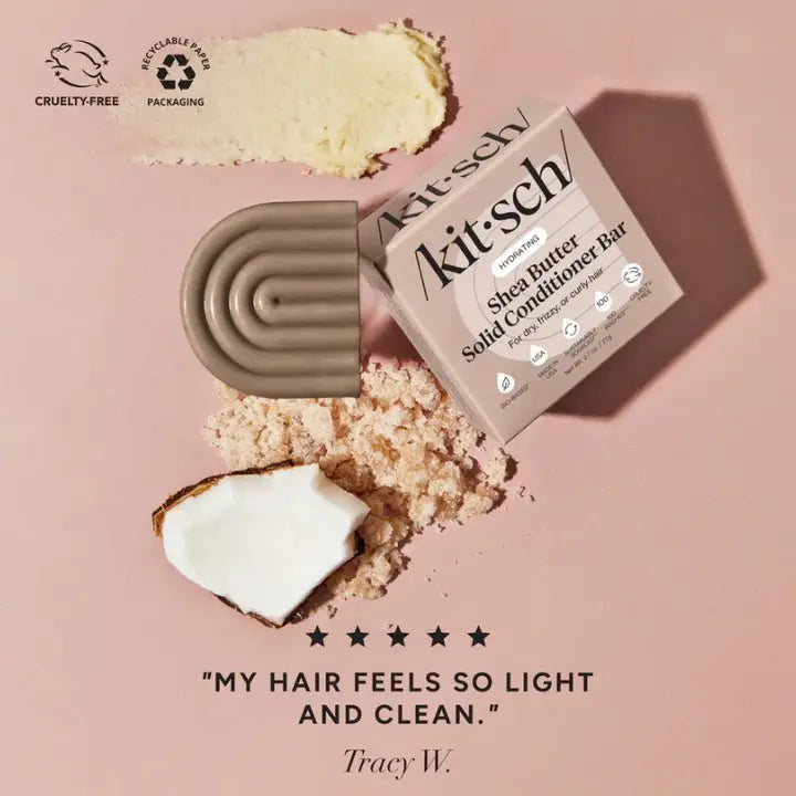 Kitsch Shea Butter Solid Conditioner Bar - Kosteuttava hoitoainepala 77g