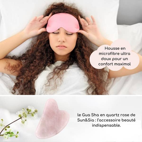 Beauty Duo Ruusukvartsi  Gua Sha Kit + Kylmä/kuuma rentoutus-naamio