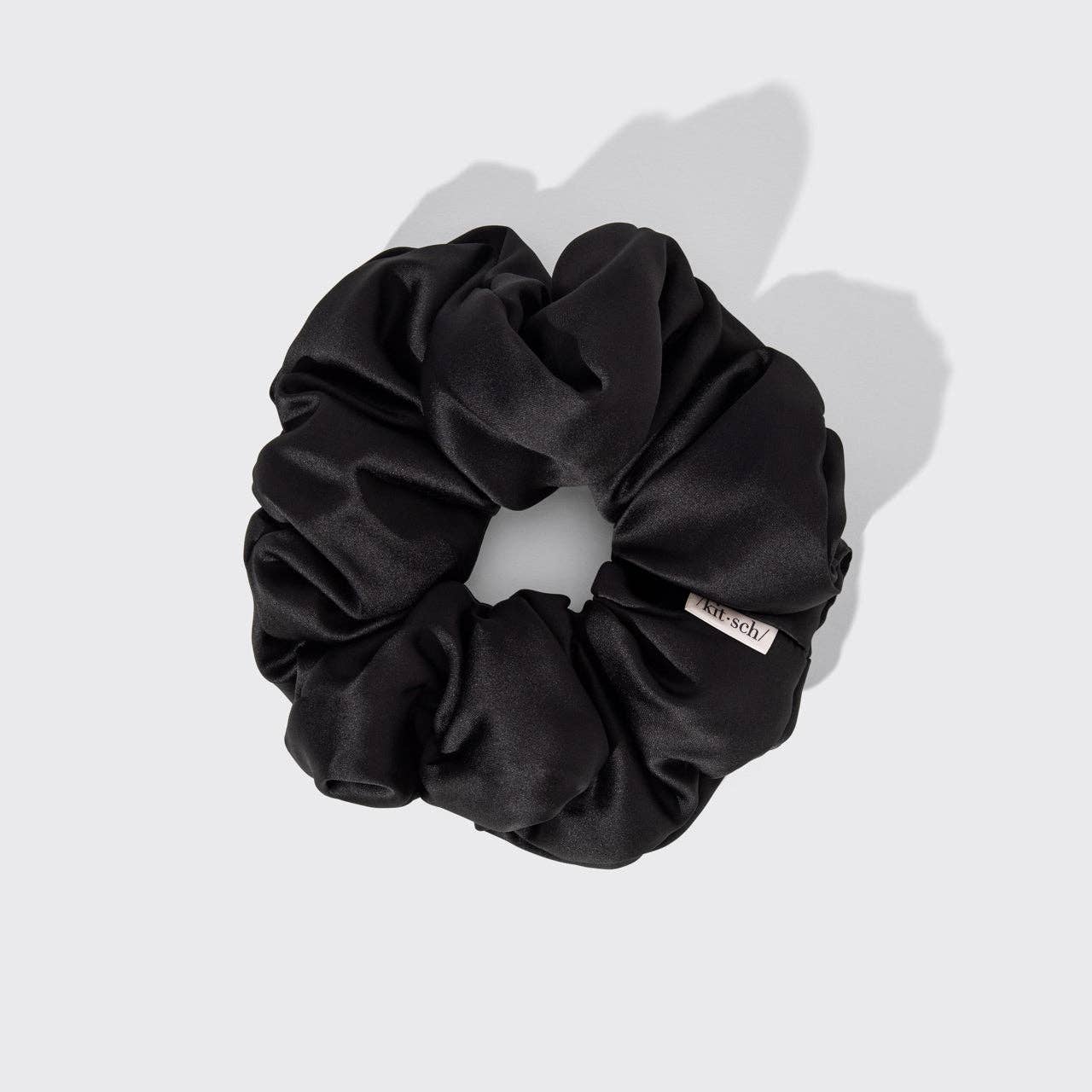 Pillow Scrunchies® in Satin 4kpl  - Musta