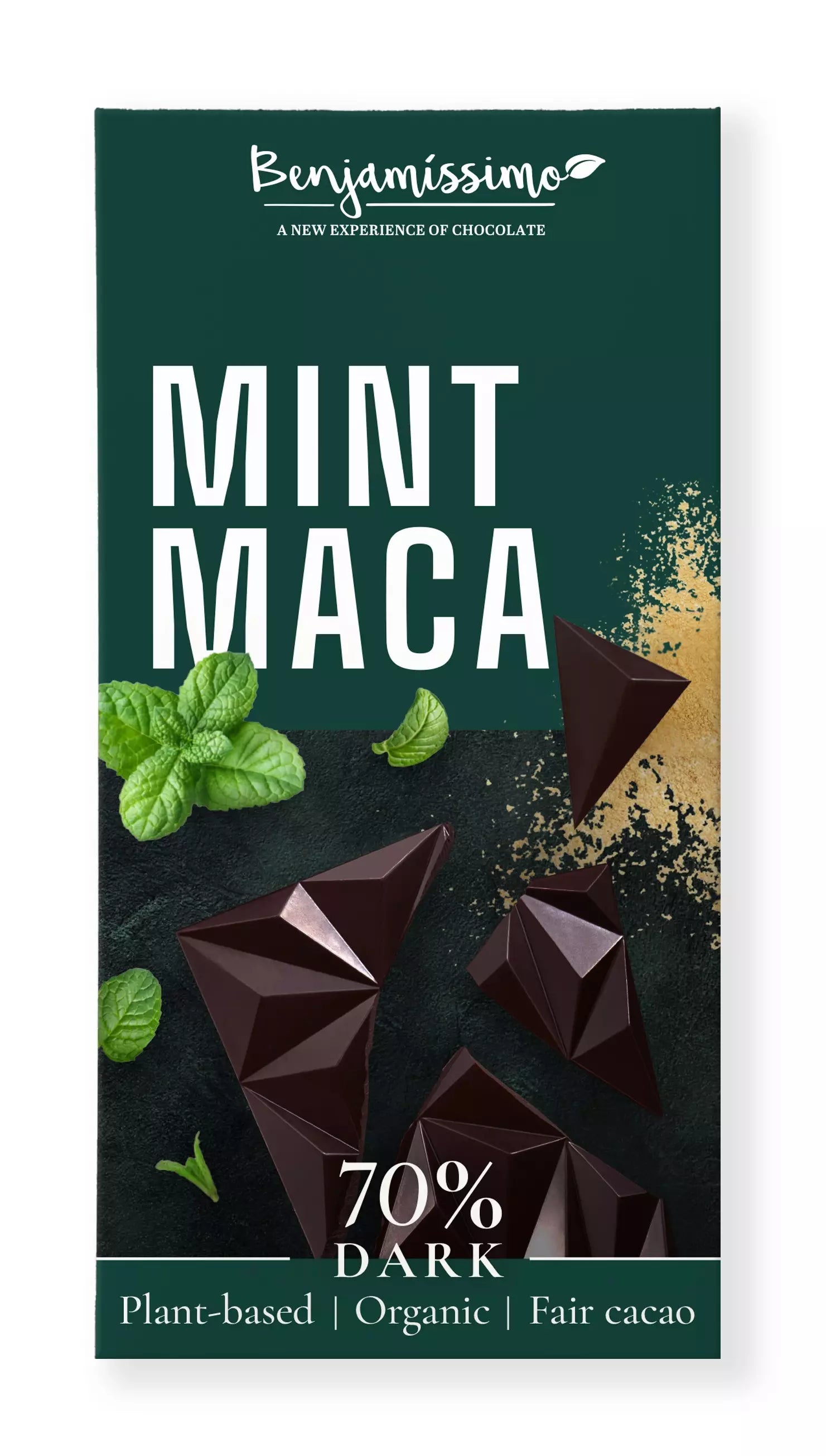 Benjamissimo Tumma suklaa Minttu-Maca 60g