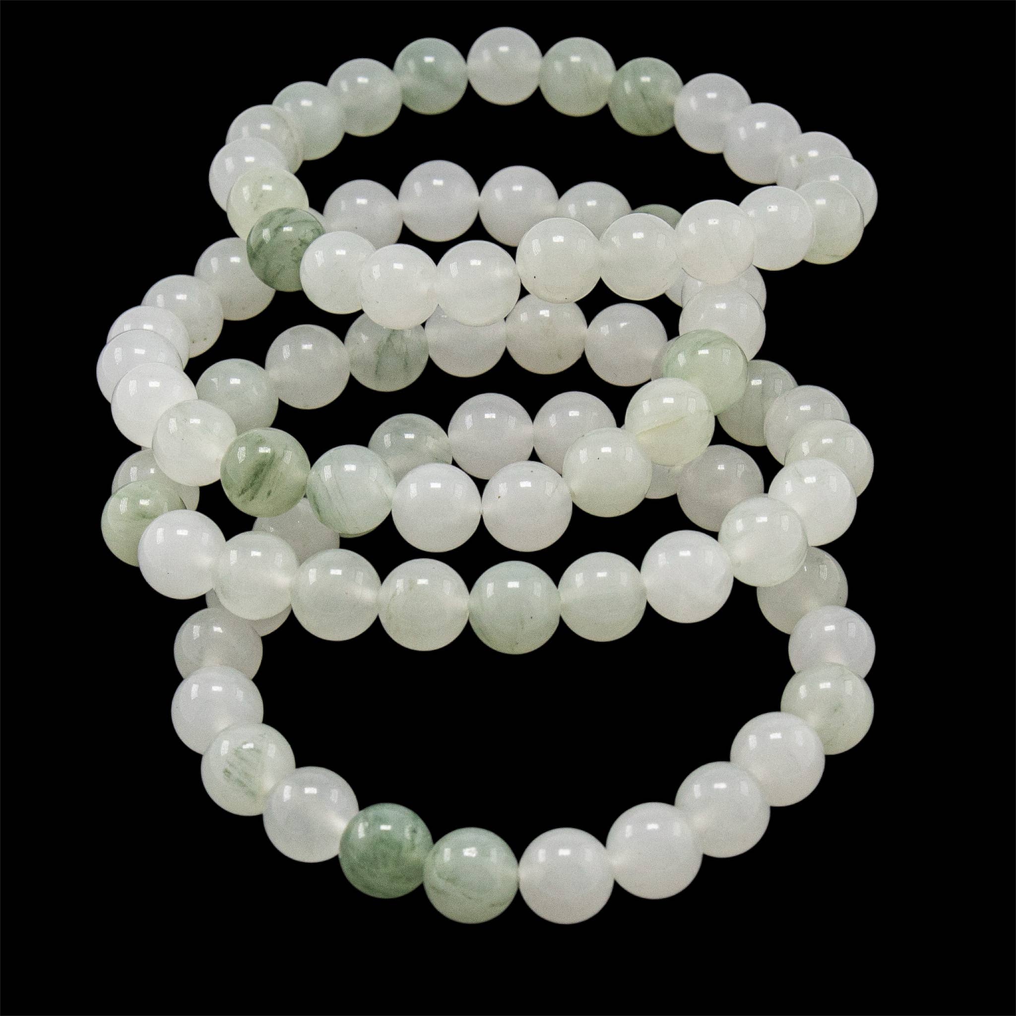 Gemstone Bracelets 8mm: Black Lava