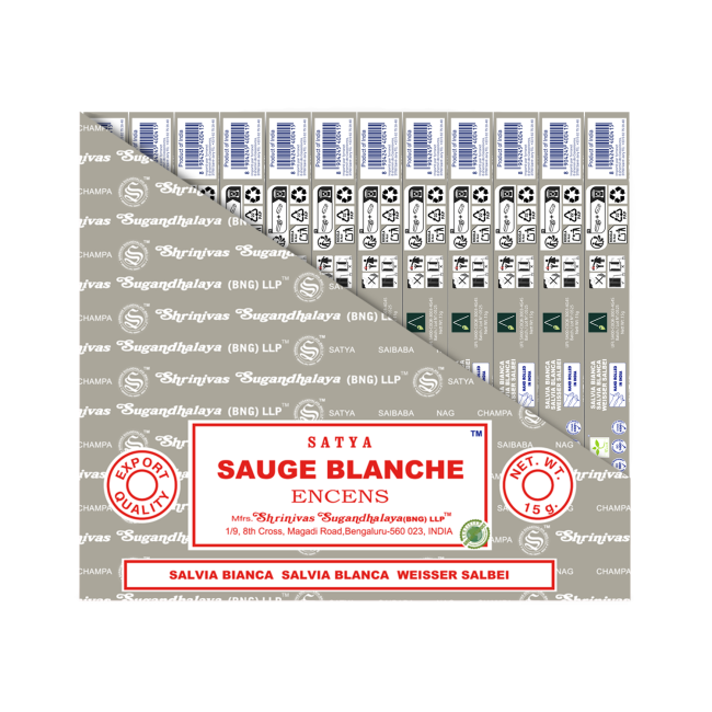 Satya White Sage- rökelse 15g