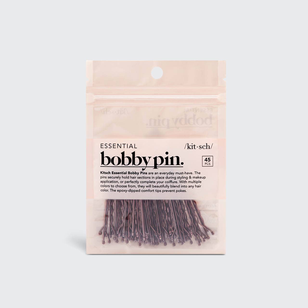 KITSCH Essential Bobby Pins 45st - brun