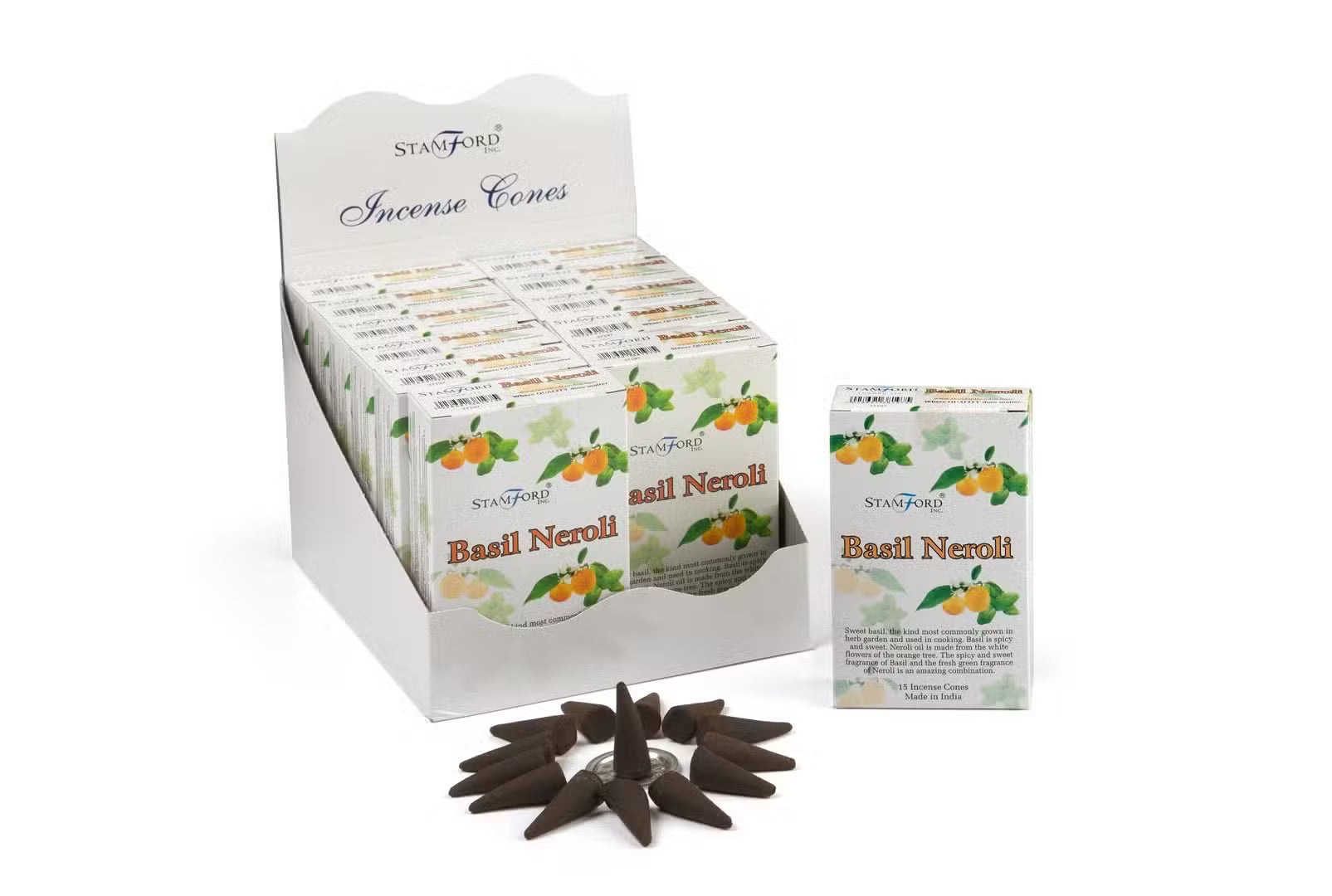 Stamford Basil & Neroli Suitsukekartio 15kpl