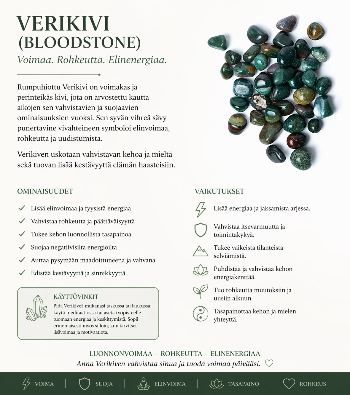 Rumpuhiottu Bloodstone, Verikivi