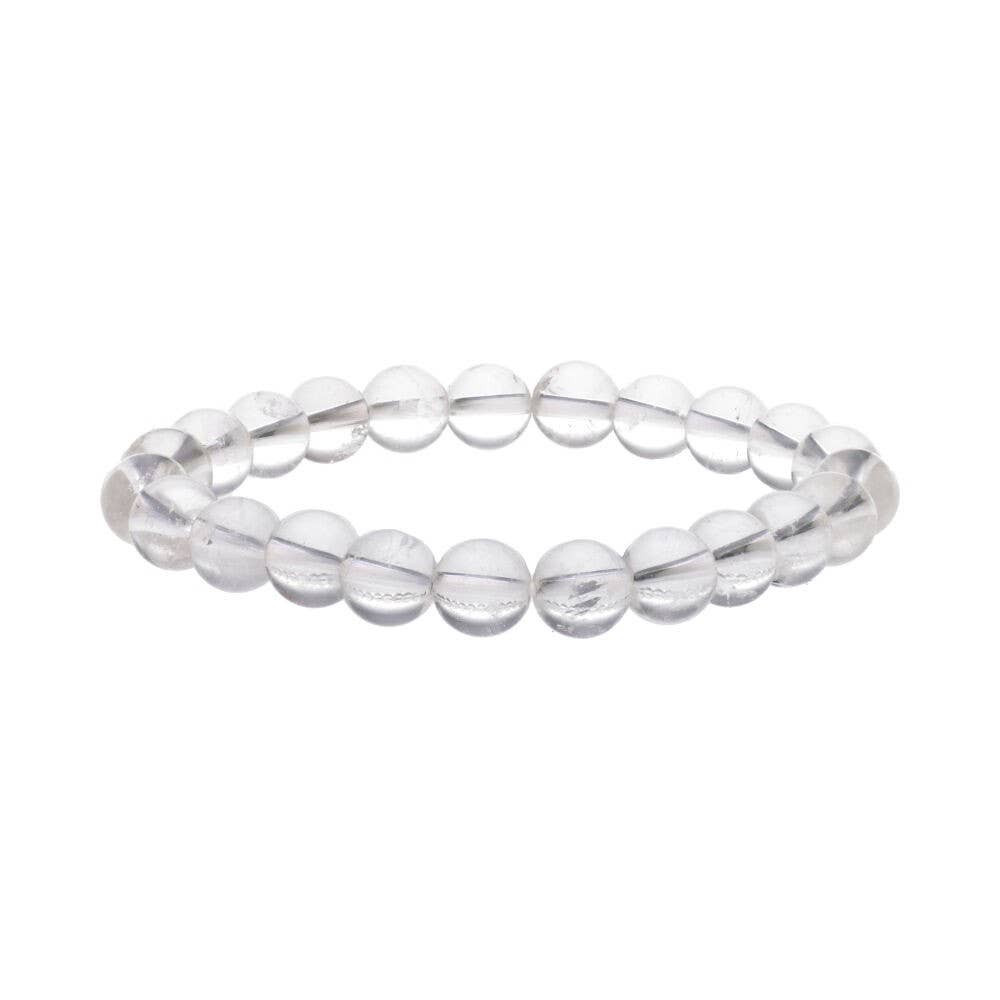Armband 8mm Klar Kvarts
