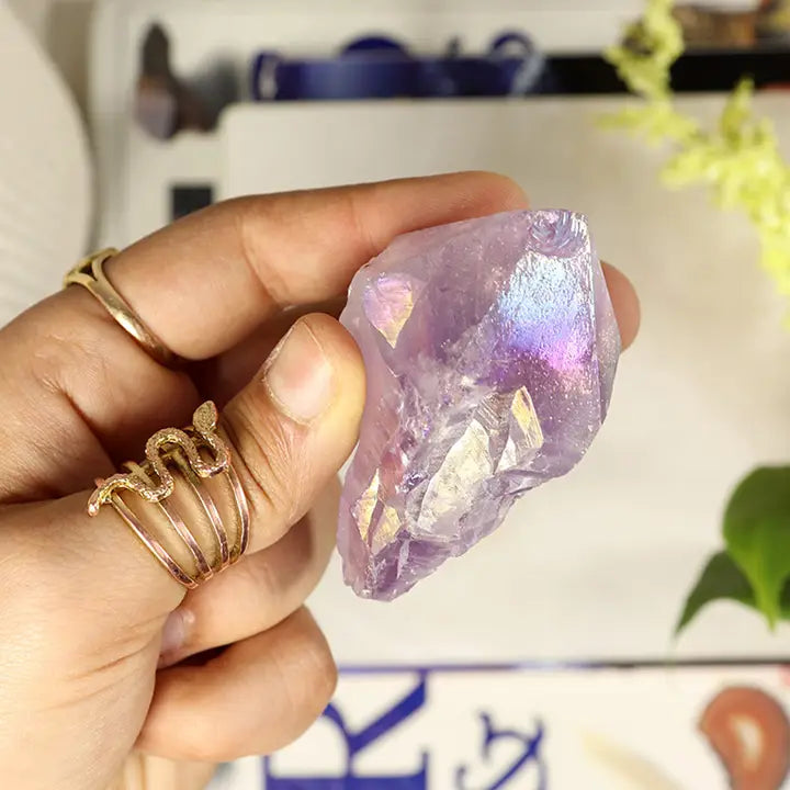 Enkeli Aura Ametisti -kärki 4-8 cm | Angel Aura Amethyst