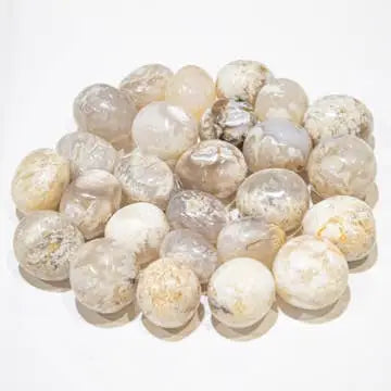 Lumiakaatti 2–3 cm | Rumpuhiottu Snow Agate
