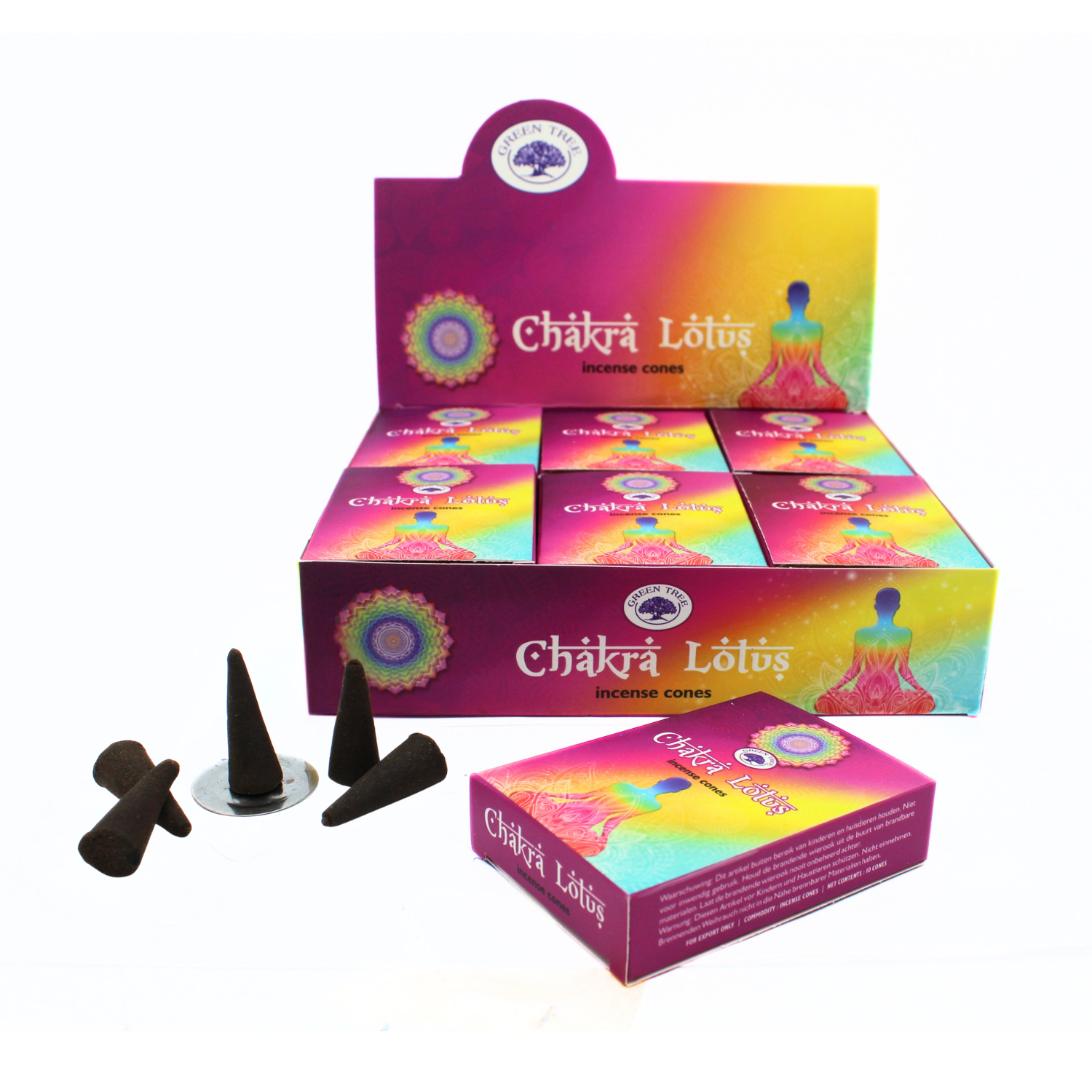 Green Tree Chakra Lotus -Suitsukekartiot