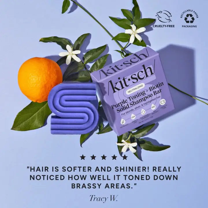 Kitsch Purple Toning Solid Shampoo Bar