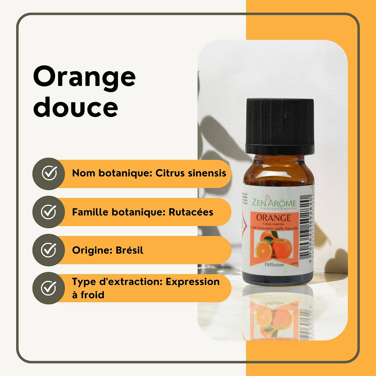 Sweet Orange  - 100% eteerinen appelsiiniöljy 10ml