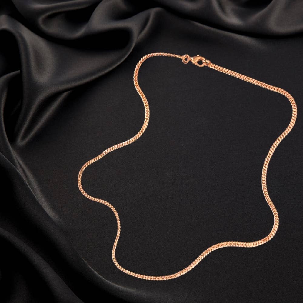Kopparhalsband 48 cm | Ren koppar – handgjort