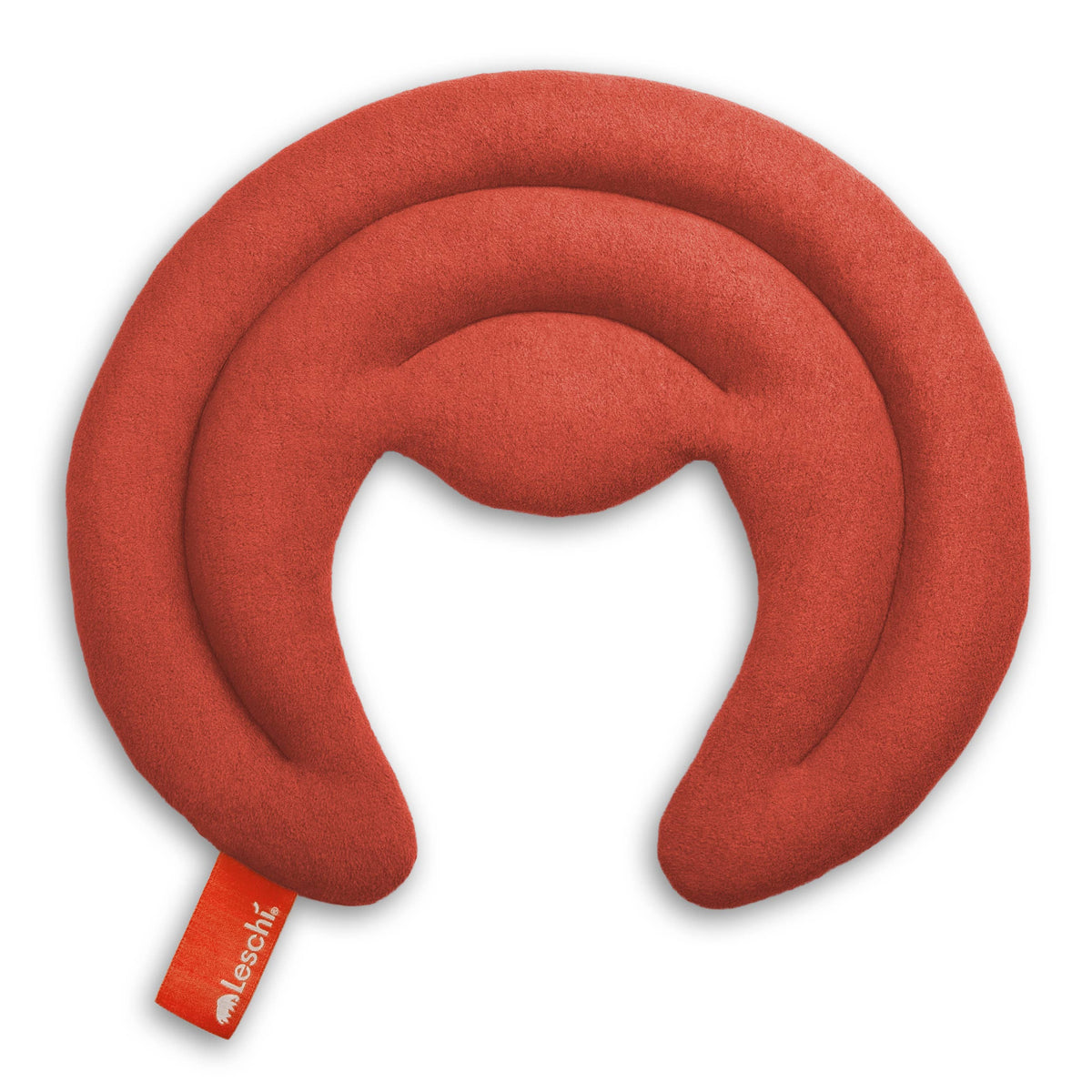 Organic grain pillow, microwave-safe, half-moon heating pad