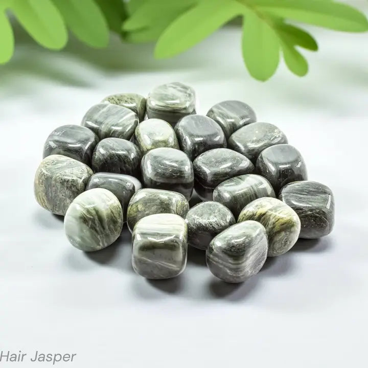 Polerad Green Hair Jasper 2-3cm