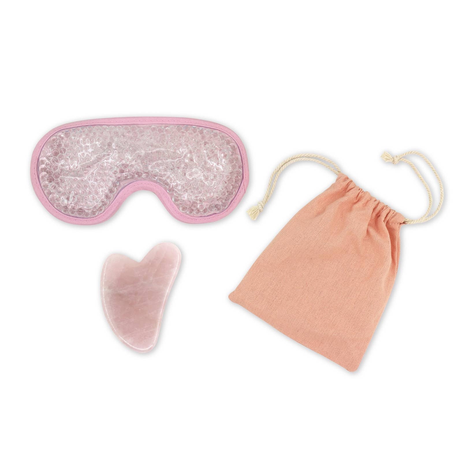 Beauty Duo Rosenkvarts Gua Sha & Ögonmask