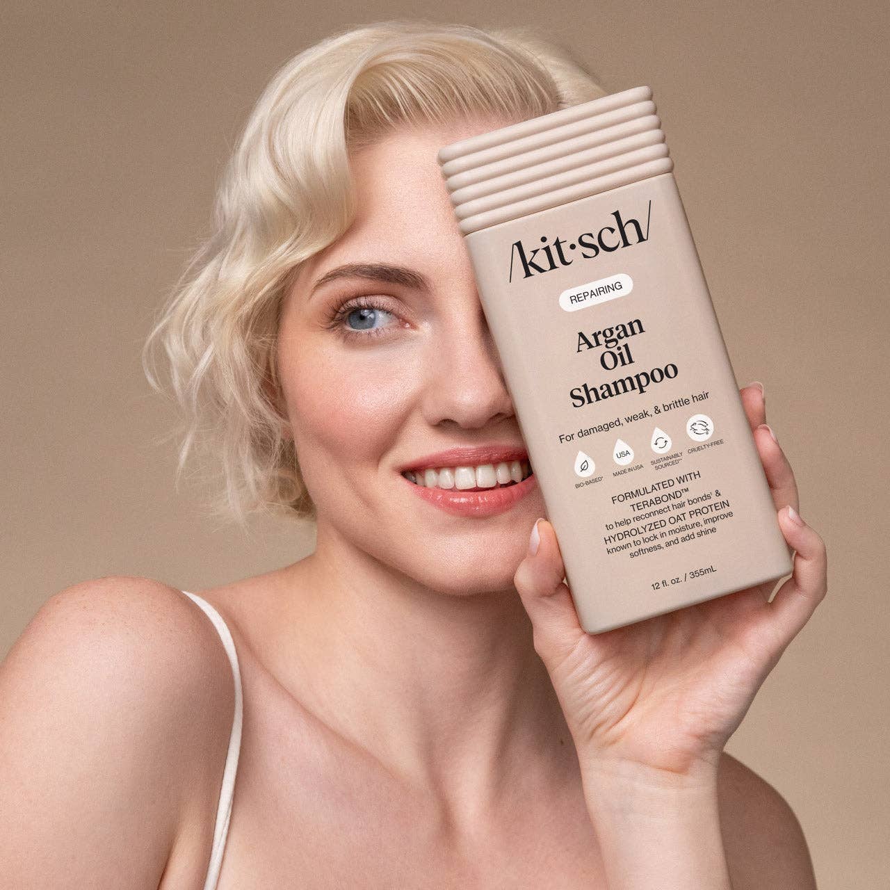 Kitsch Korjaava Arganöljy Shampoo 355ml