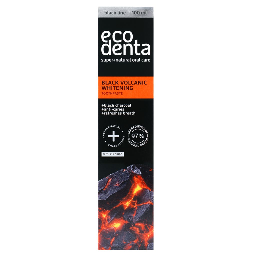 Ecodenta Black Volcanic Whitening Tandkräm 100ml