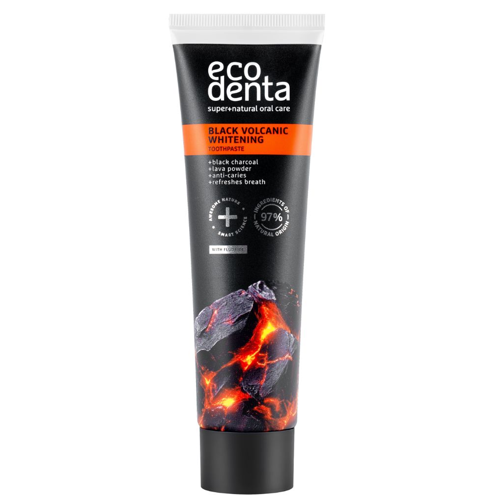 Ecodenta Black Volcanic Whitening Tandkräm 100ml