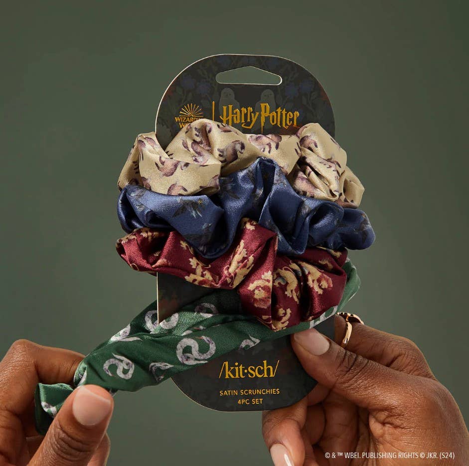 Harry Potter x Kitsch Satin Sovscrunchies 4-pack Set