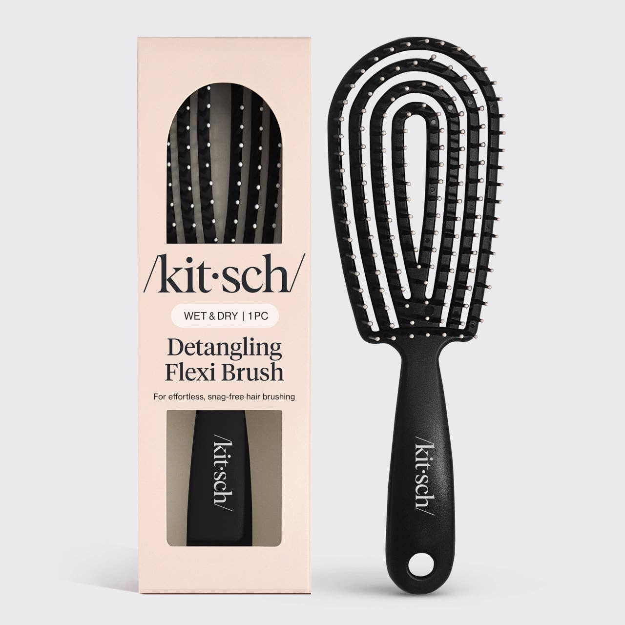 Detangling Flexi Brush - Svart, utredningsborste