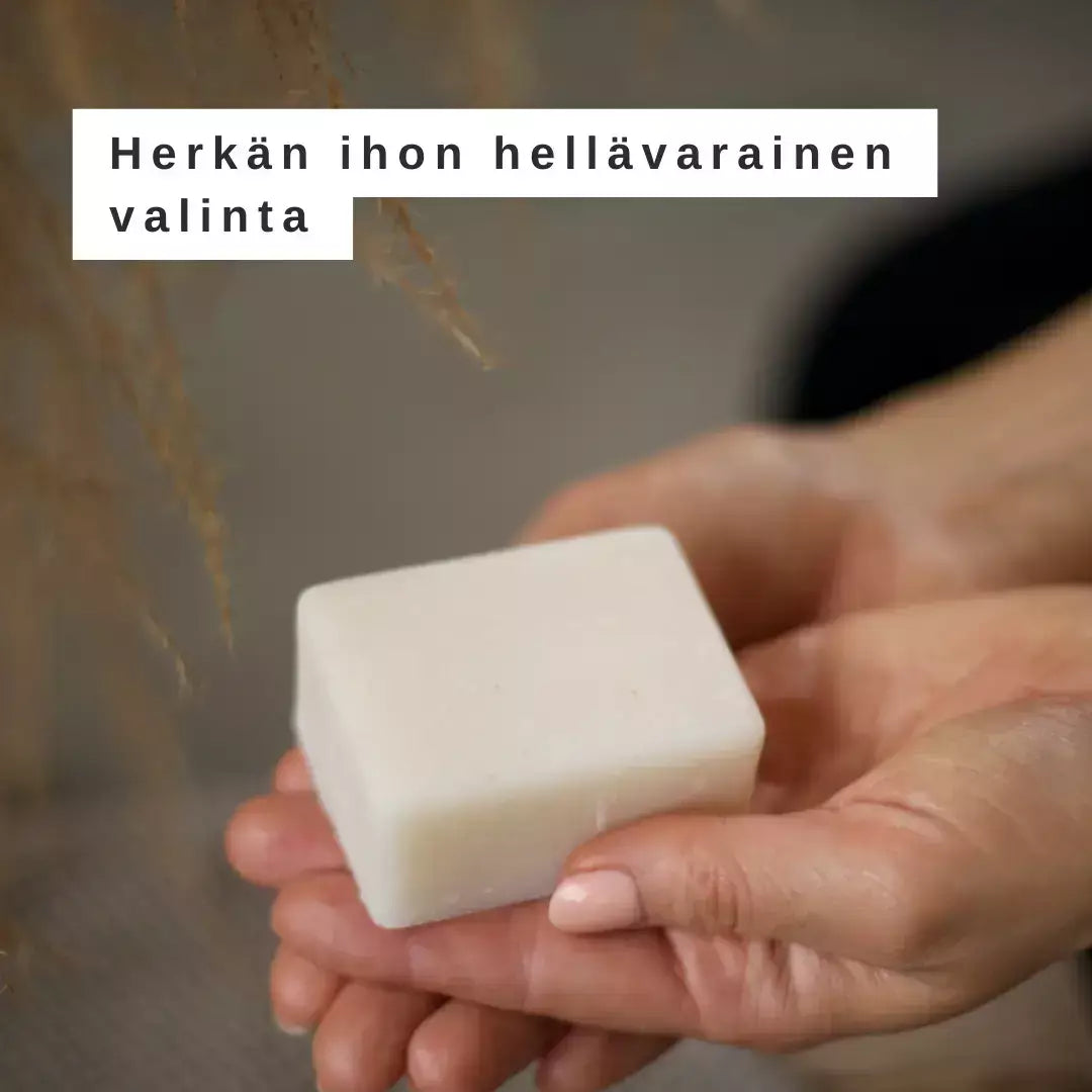Hellivä Hajusteeton Aito Palasaippua 100g