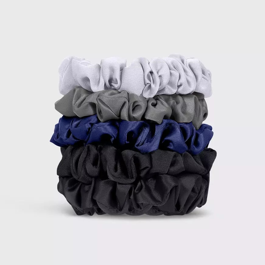 Kitsch Satin Petite Scrunchies 5st - Midnight