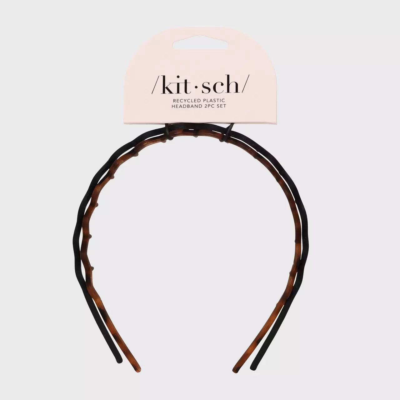 Kitsch Zig Zag Headband 2pc - Dark