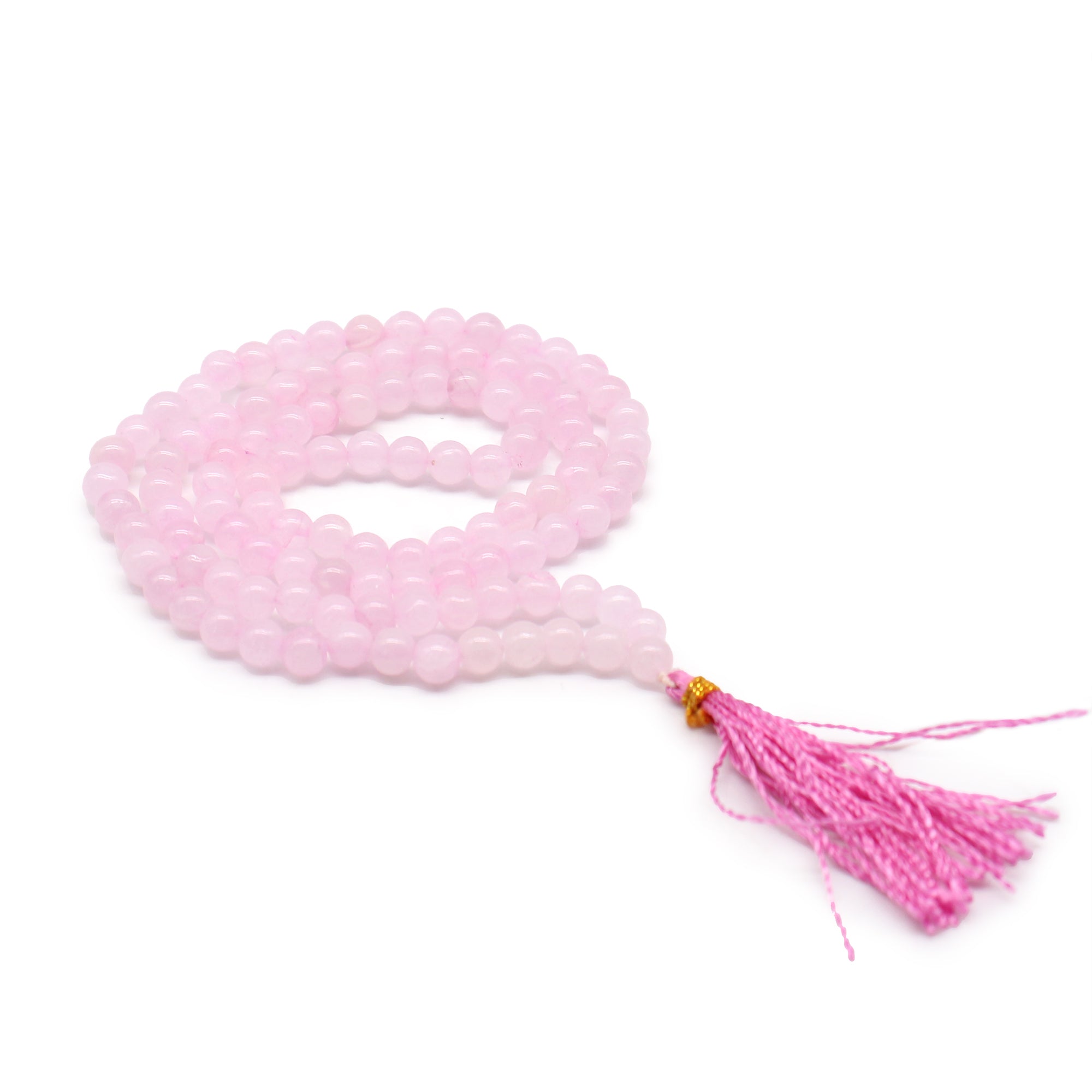 AW Mala-halsband Rosenkvarts - 108 pärlor