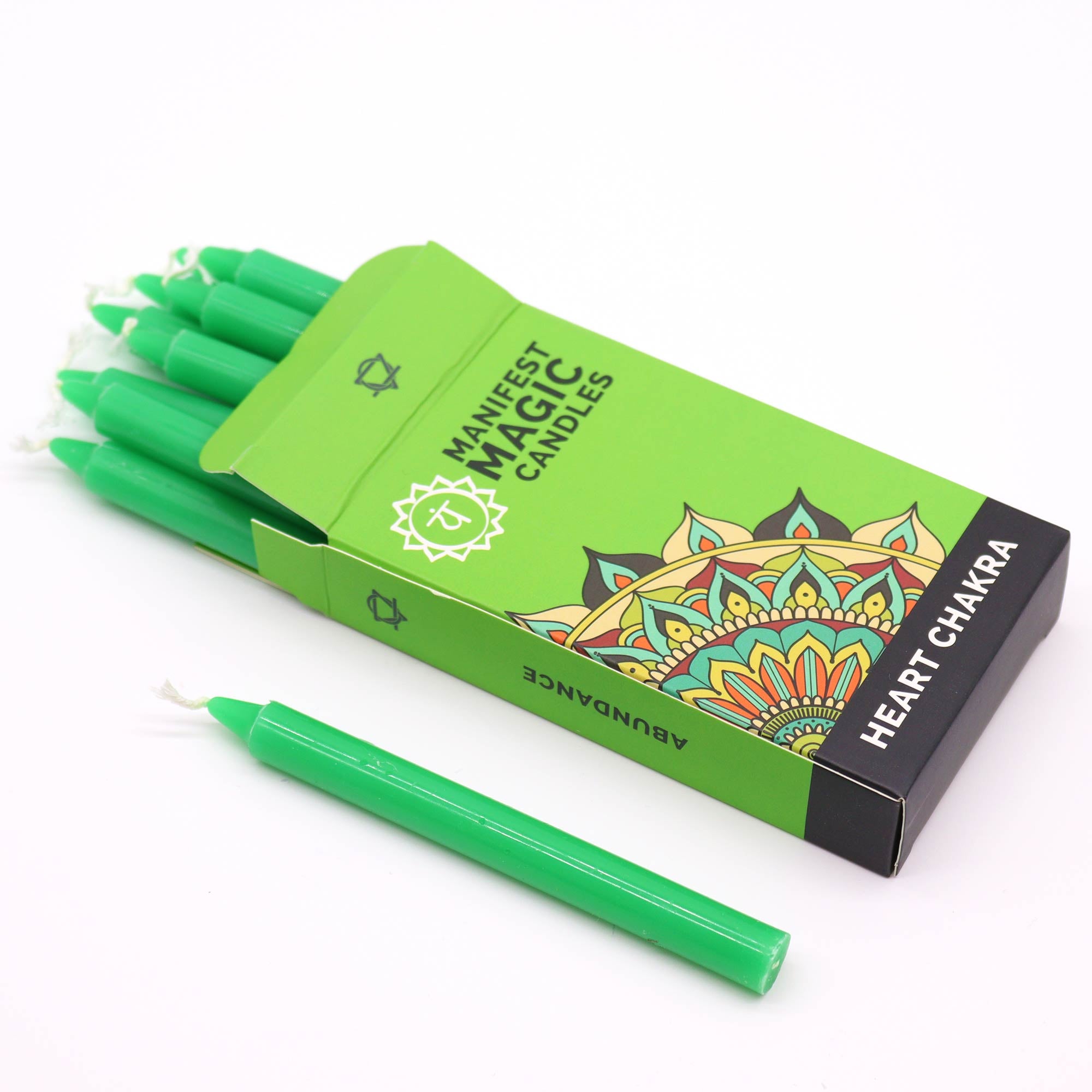 Manifest Magic Candles Green-Heart Chakra