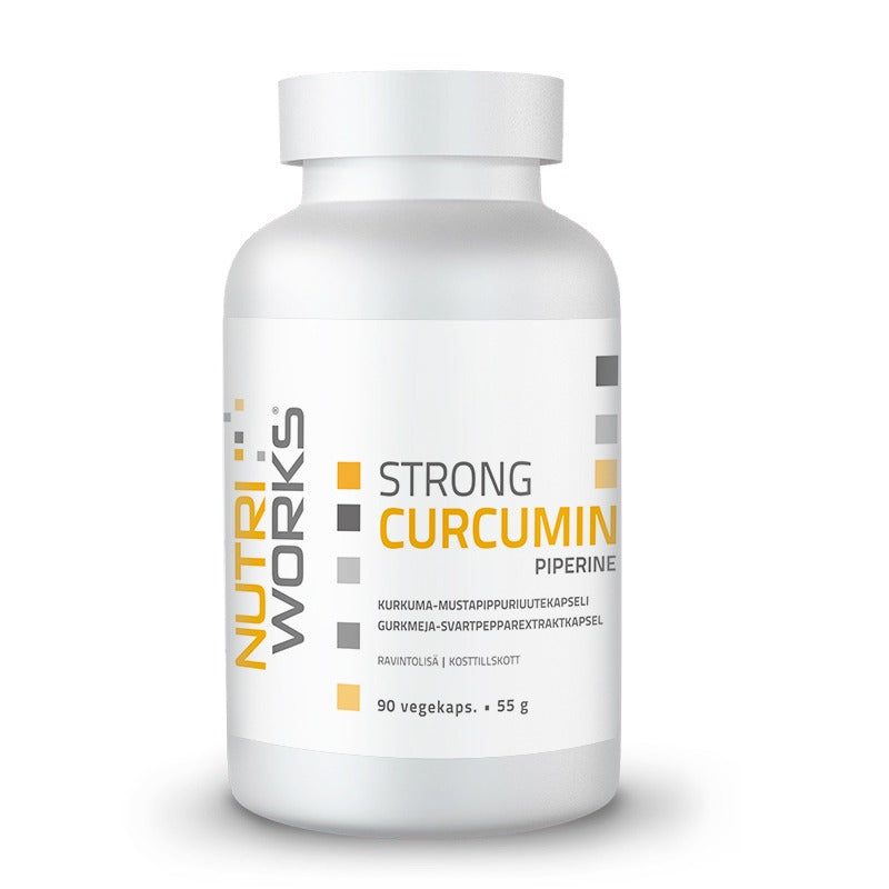 Strong Curcumin + piperin 90 kapslar