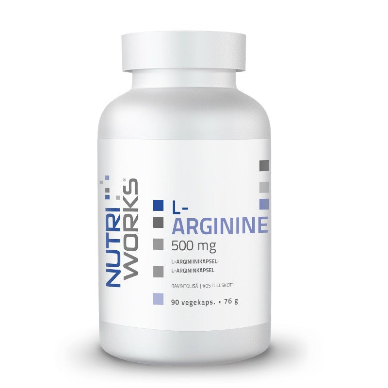 L-arginin 500 mg 90 kapslar