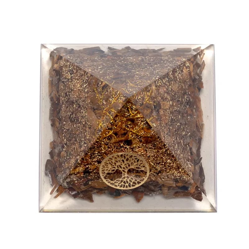 Orgonitpyramid Tigeröga 7x6 cm