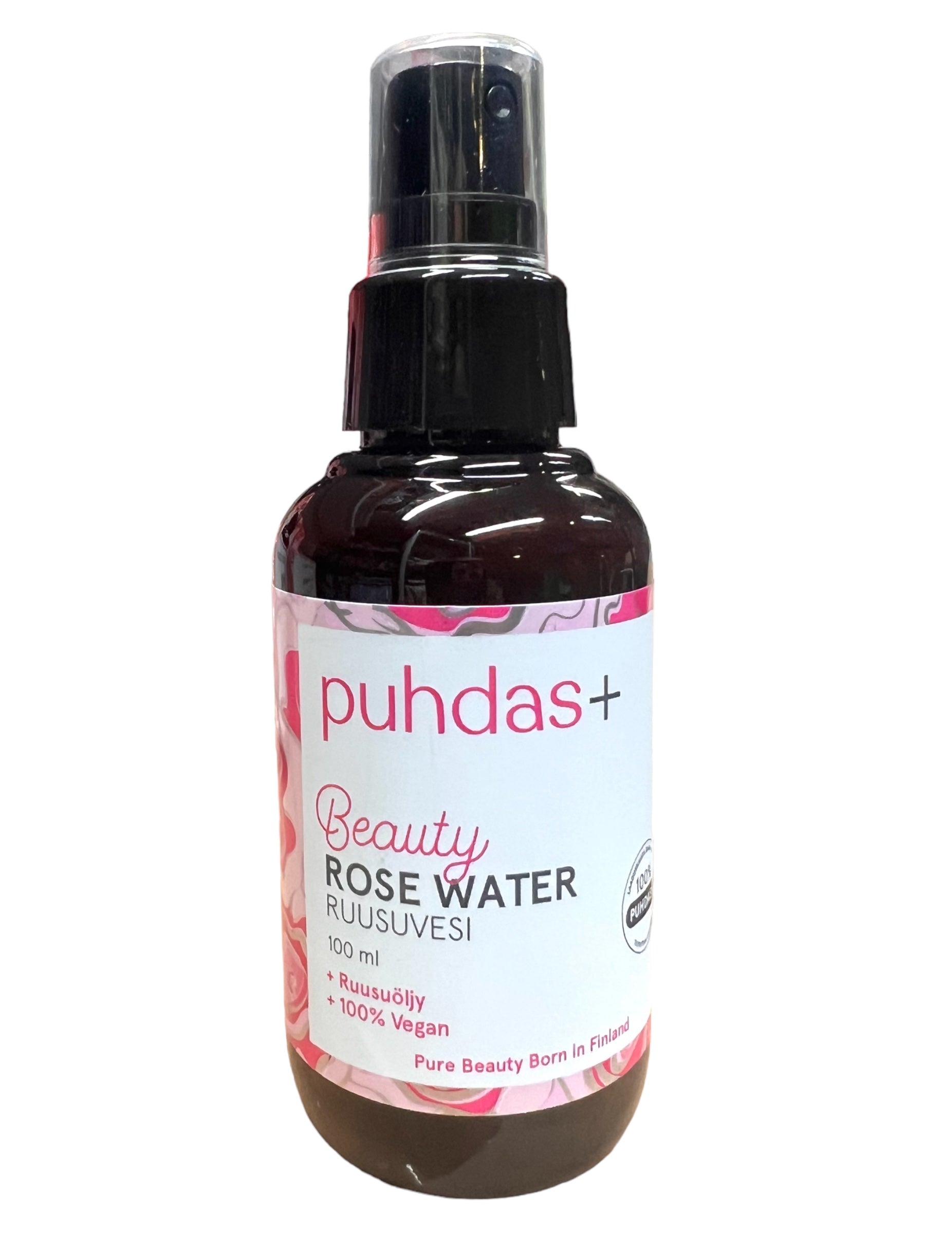 puhdas+ Rosenvatten + rosolja 100ml