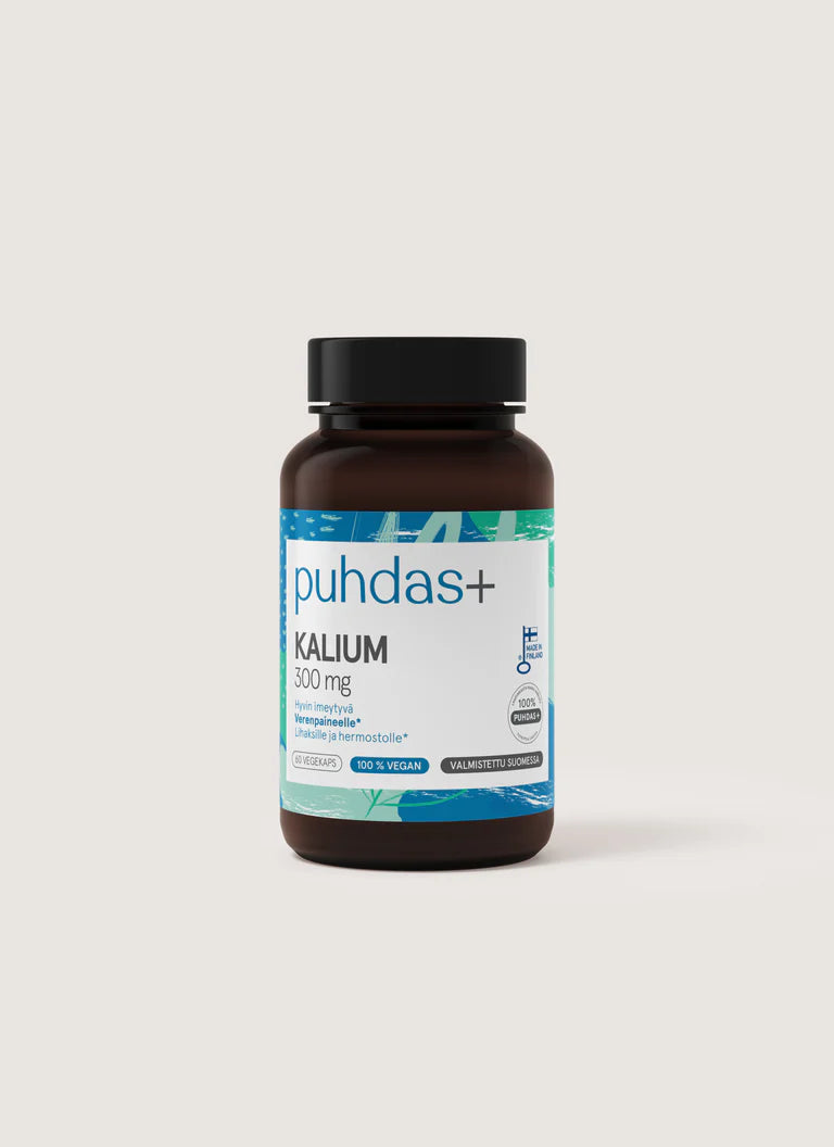 puhdas+ Kalium 300mg 60 kapslar