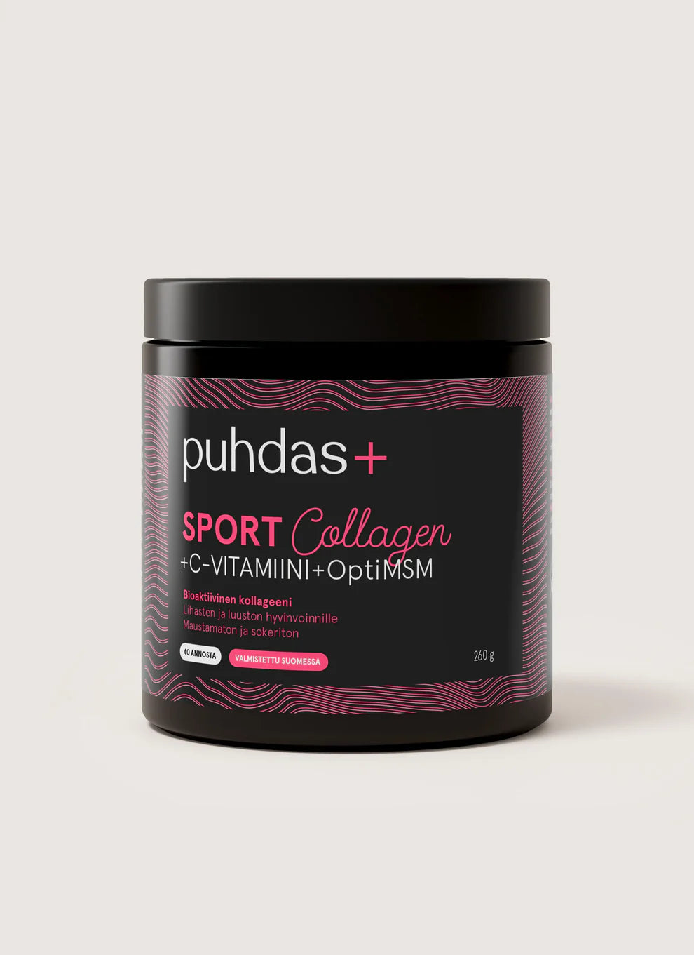 puhdas+ sport Kollagen + C-vitamin + OptiMSM 260g