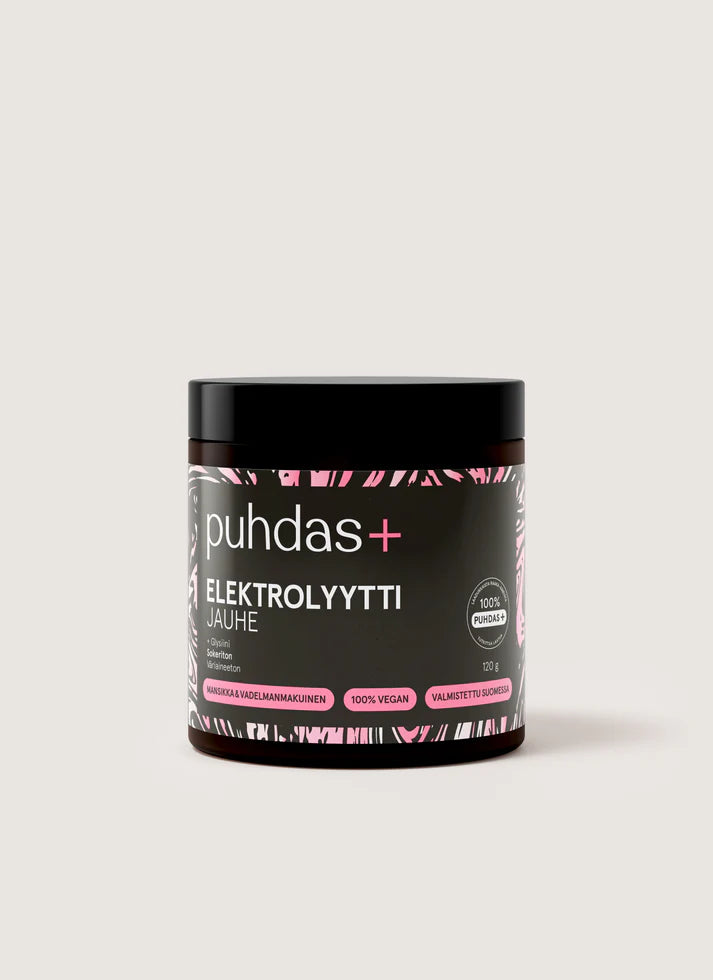 puhdas+ Elektrolytpulver Jordgubb 120g