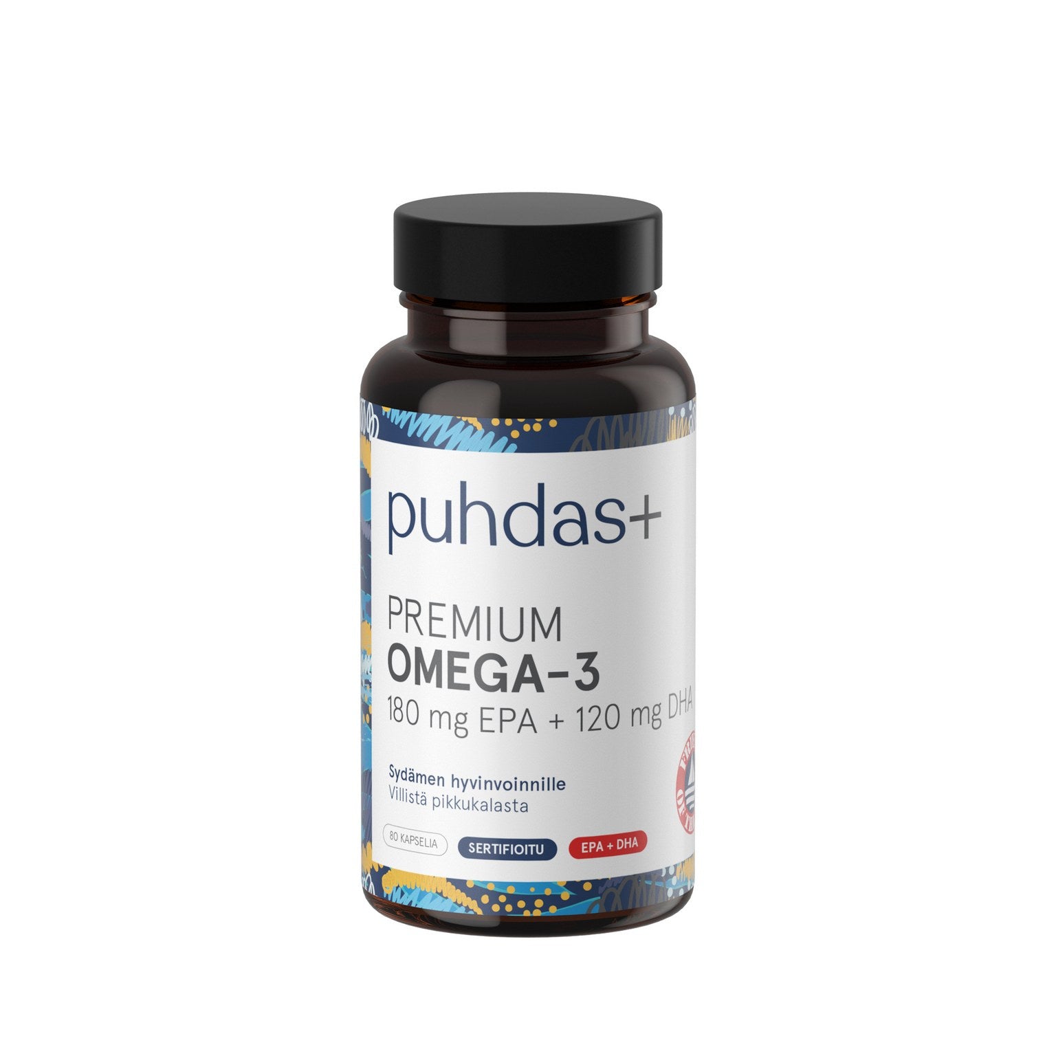 puhdas+ Premium Omega-3 80 kapslar