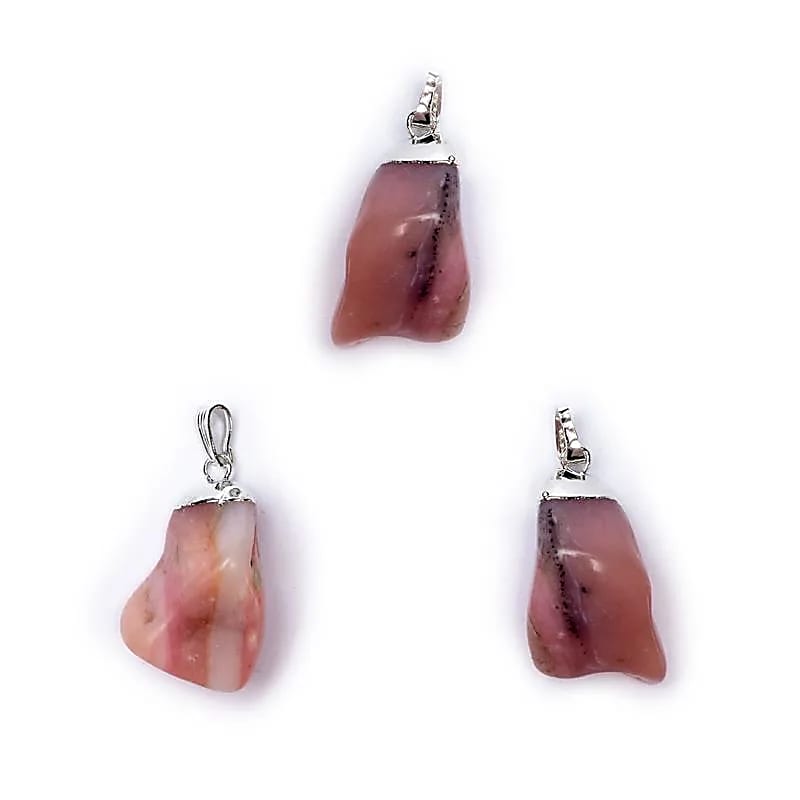 Hänge Trumslipat Rosa Opal