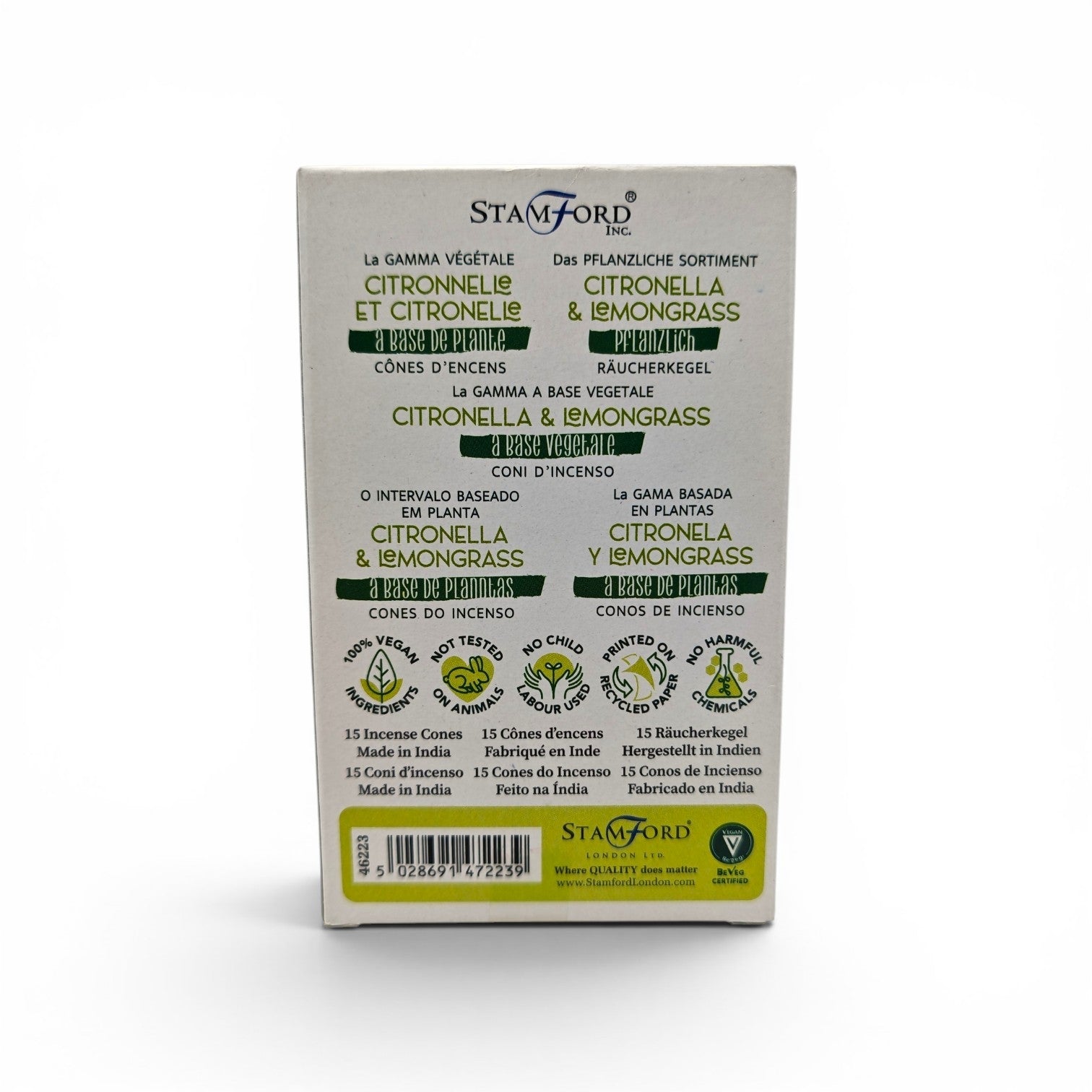Rökelsekon Citronella & Citrongräs