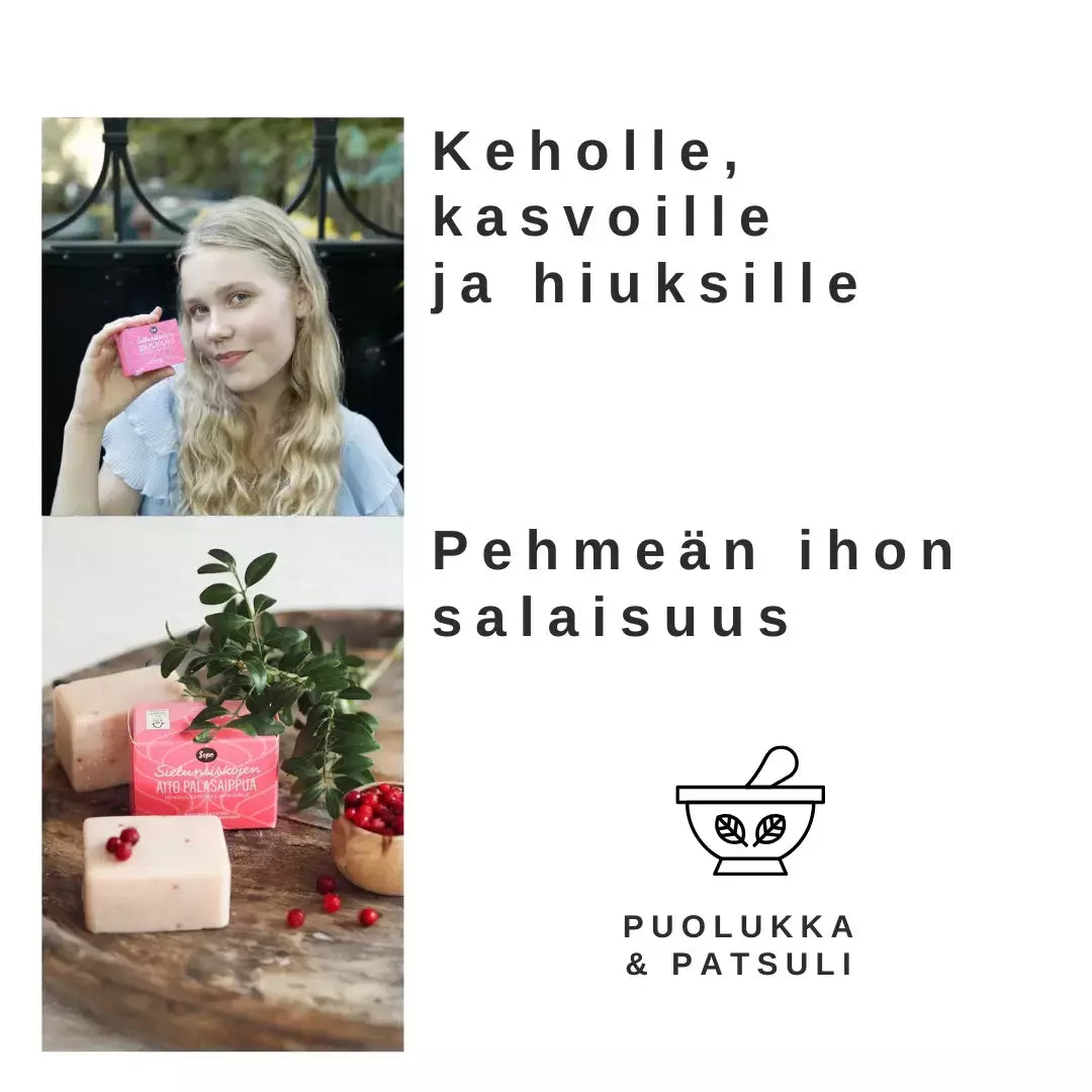 SOPO Sielunsiskojen Aito Palasaippua 100g